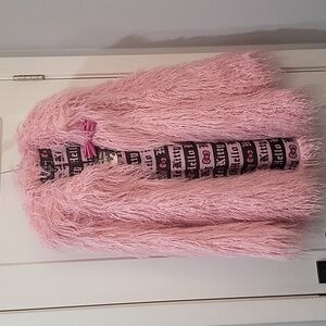 Dollskill x hello kitty shaggy fur coat size s